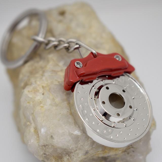 Car disc brake red silver keychain.jpg